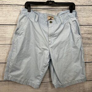 Express Mens Light Blue Casual Shorts, Size 34